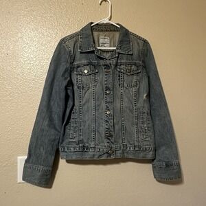 Old Navy Women's Denim Jacket Size Large Blue Y2K 2006 RN 54023 EUC‎